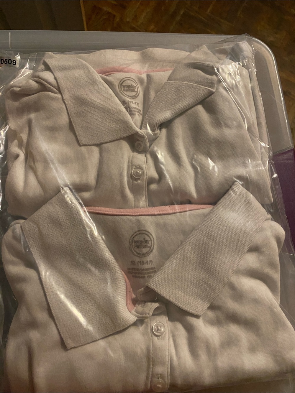 Classic White Girls Polo Shirt Lot of 2